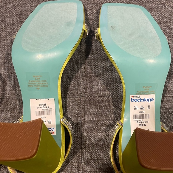 Betsey Johnson Lime Green Heels - Picture 3 of 4